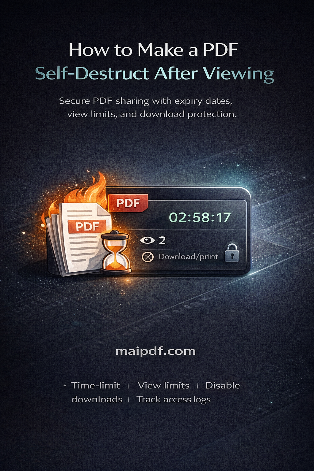 Self-destruct style control concept