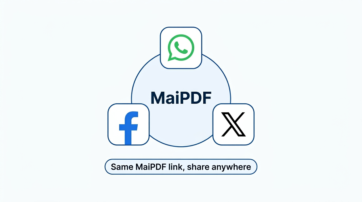 Sharing PDF link in messaging apps