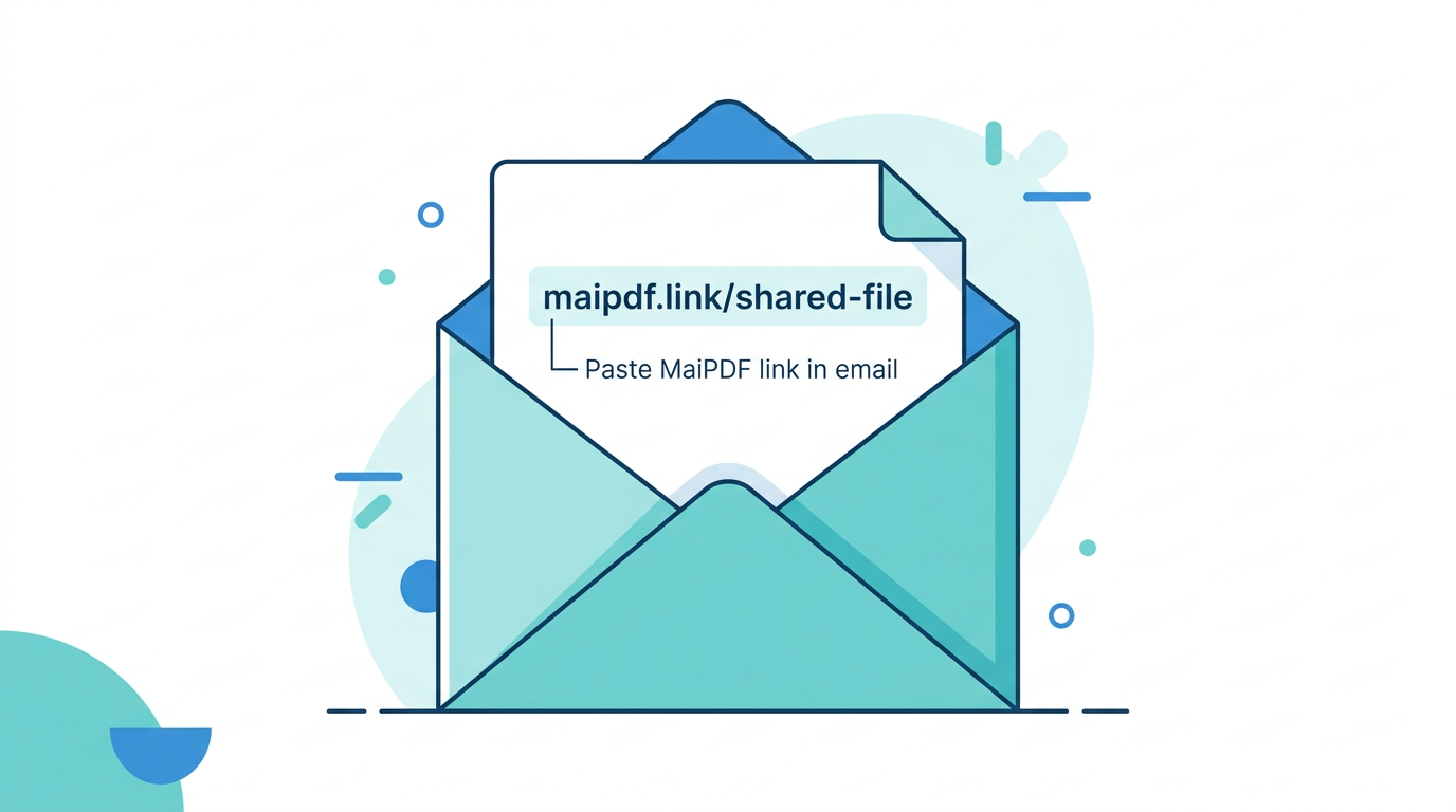 Share PDF via email using a link
