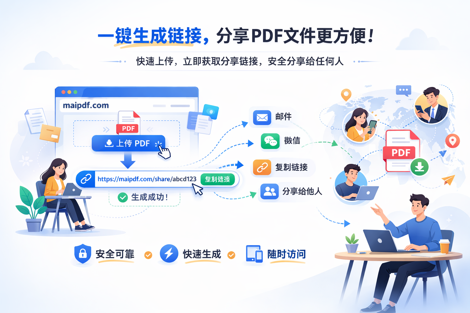 麦瓜PDF云分享入口示意