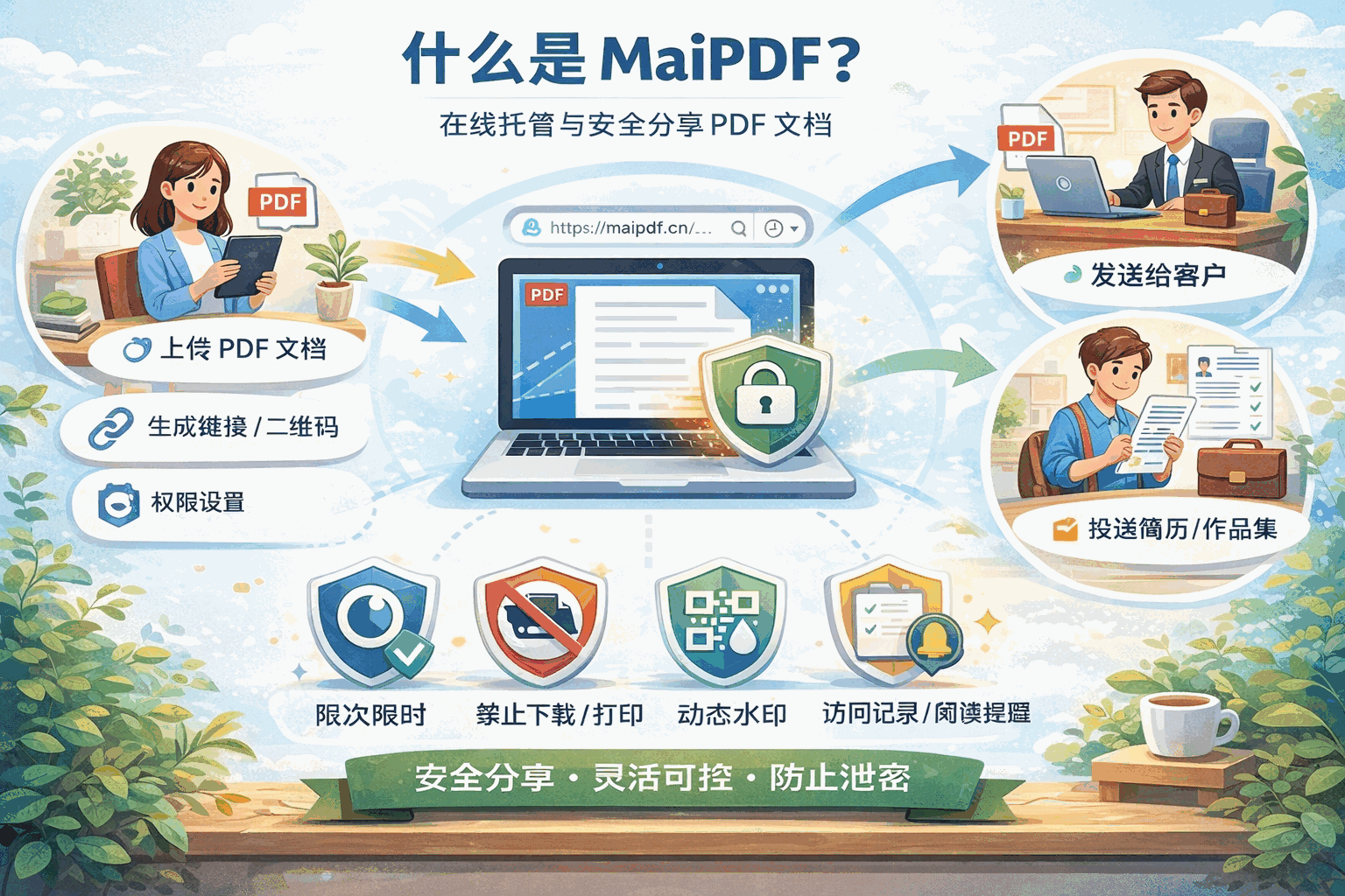 麦瓜PDF 平台总览示意图